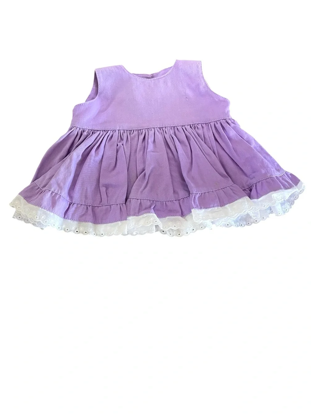 NWOT Purple Jumper White Blouse Matching Bloomers Set Infant Size 0-3